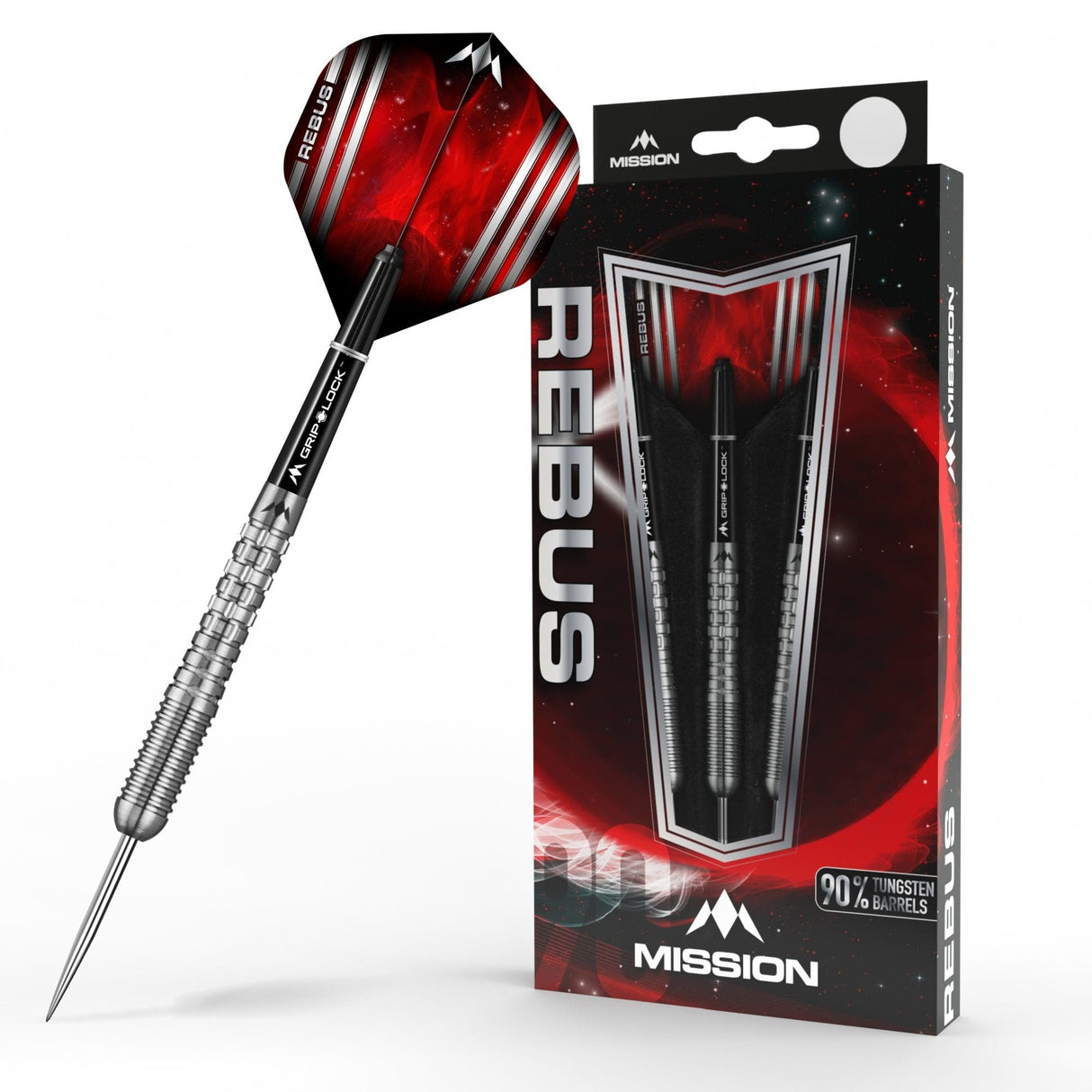 Mission Rebus Darts - Steel Tip - M2 - Front Ring Grip