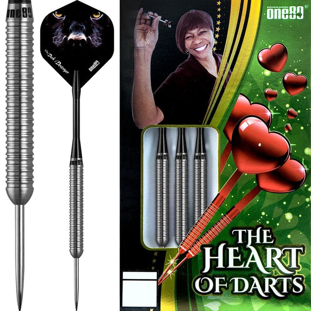 One80 Deta Hedman HD Darts - Steel Tip Tungsten - Hand Made - 22g 22g