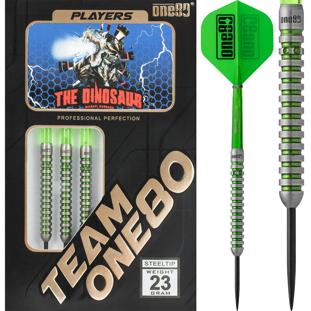 One80 Michael Barnard Darts - Steel Tip - The Dinosaur - 23g 23g