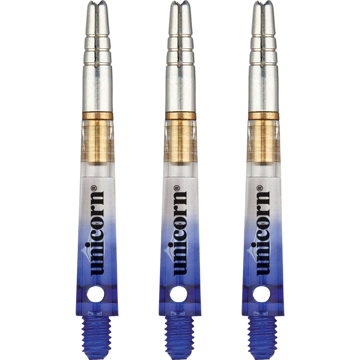 Unicorn Gripper 360 Two Tone Dart Shafts - Gradient Blue Medium