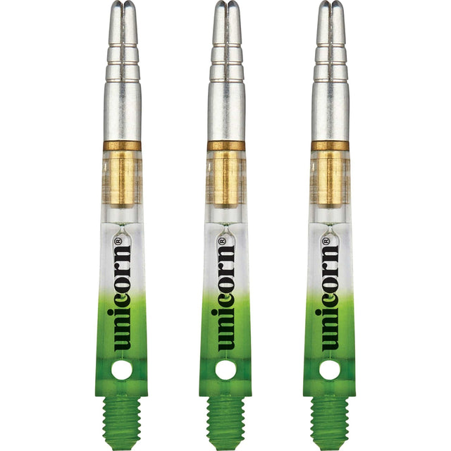 Unicorn Gripper 360 Two Tone Dart Shafts - Gradient Green Medium