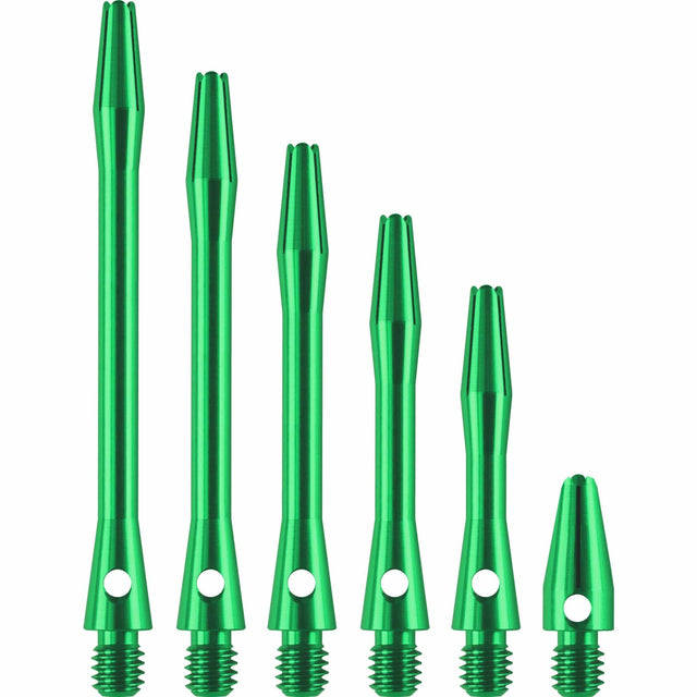 Designa Aluminium Shafts - Metal Dart Stems - Green