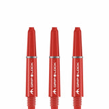 Mission GripLock Shafts - Dart Stems - Red Short