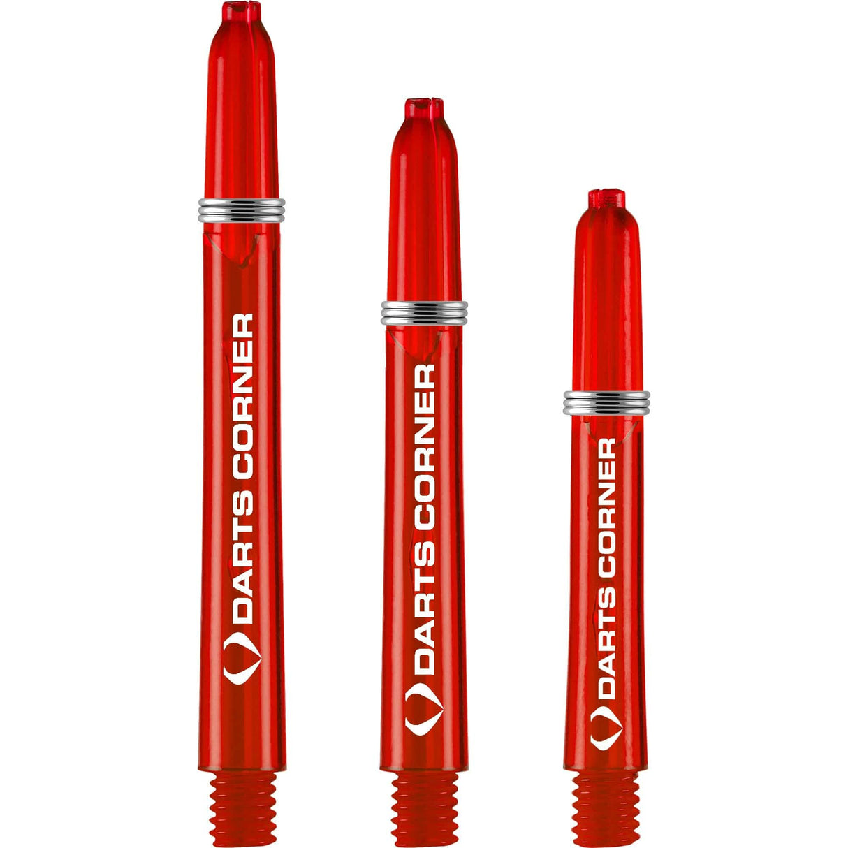 Darts Corner Polycarbonate Shafts - Dart Stems - Red