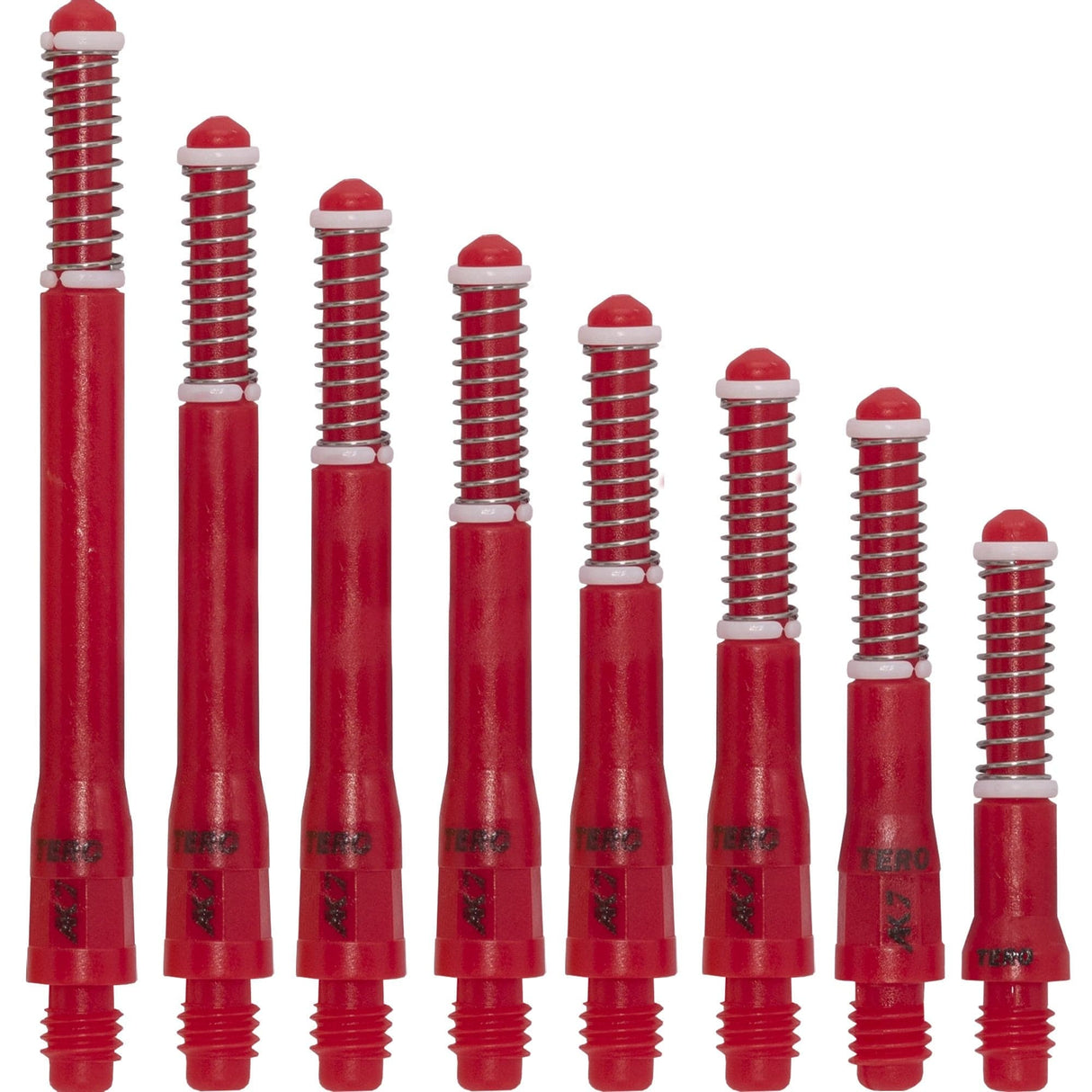 Cuesoul - Dart Shafts - Tero Flight System - AK7 - Standard - Set of 4 - Red