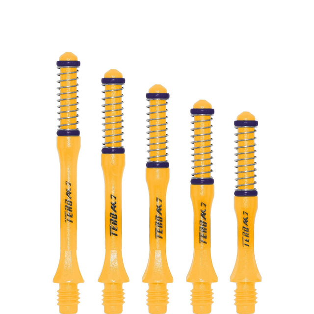 Cuesoul - Dart Shafts - Tero Flight System - AK7 - Slim - Set of 4 - Yellow