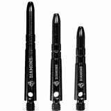 Cuesoul - Aluminium Dart Shafts - Diamond - Value Pack - 4 sets - Black