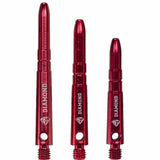 Cuesoul - Aluminium Dart Shafts - Diamond - Value Pack - 4 sets - Red