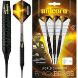 Unicorn WC Black Brass - Soft Tip - GA1 - Gary Anderson - Black