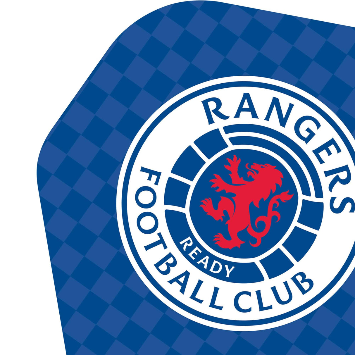 Rangers FC Dart Flights - 100 Micron - No2 - Std - RFC - F2 - Check