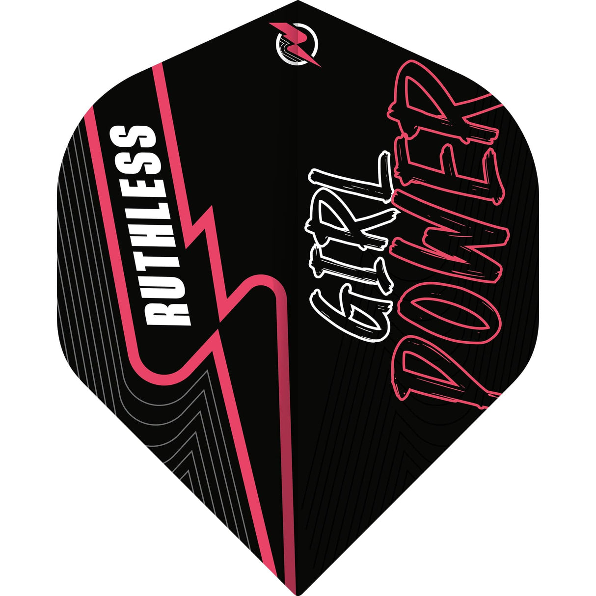 Ruthless - Girl Power - Dart Flights - 100 Micron - No2 - Std Black