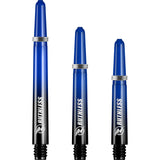 Ruthless Deflectagrip Plus Dart Shafts - Polycarbonate Stems with Springs - Blue