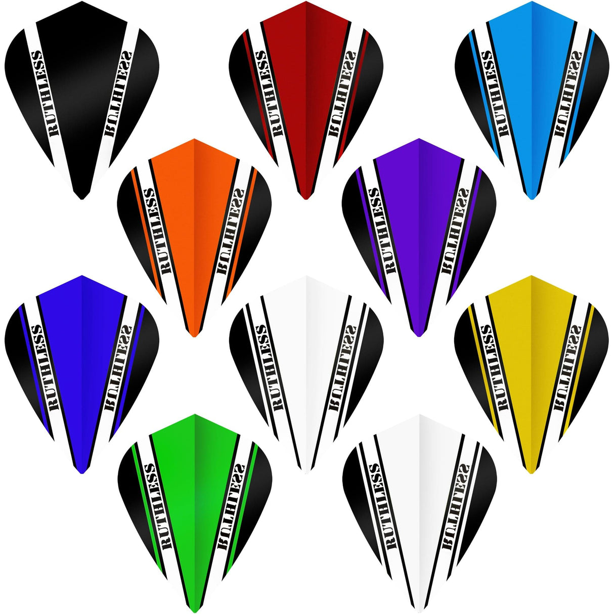 Ruthless - V100 Pro - Dart Flights - 100 Micron - Kite