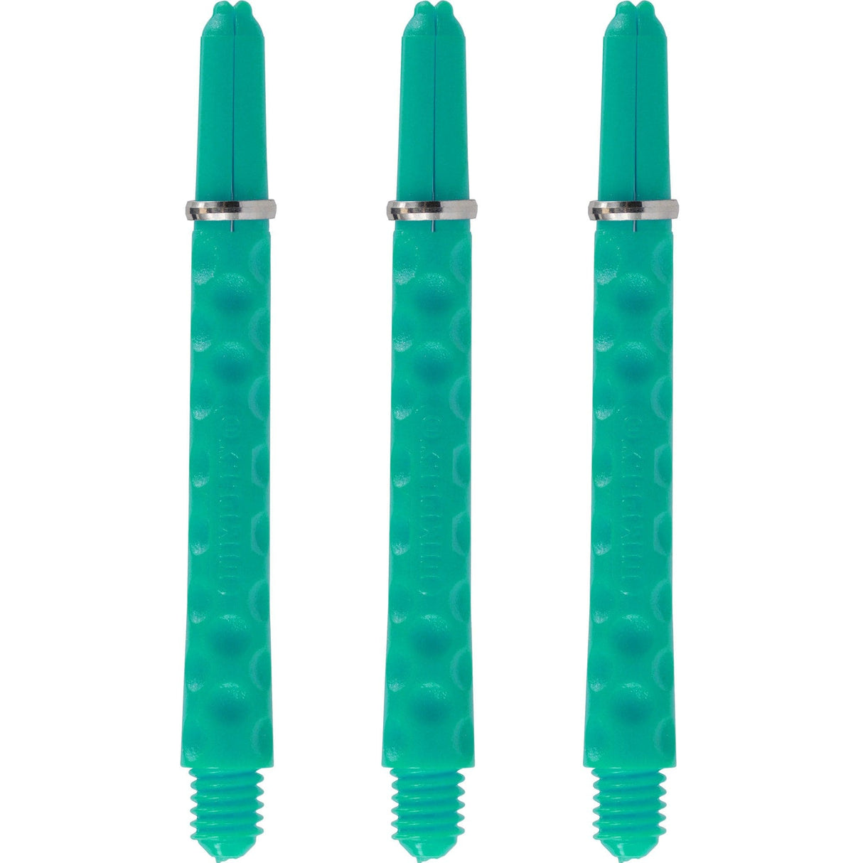 Harrows Dimplex Shafts - Dart Stems - with Rings - Jade Medium