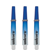 Unicorn Gripper 3 Two Tone Dart Shafts - White & Blue Short