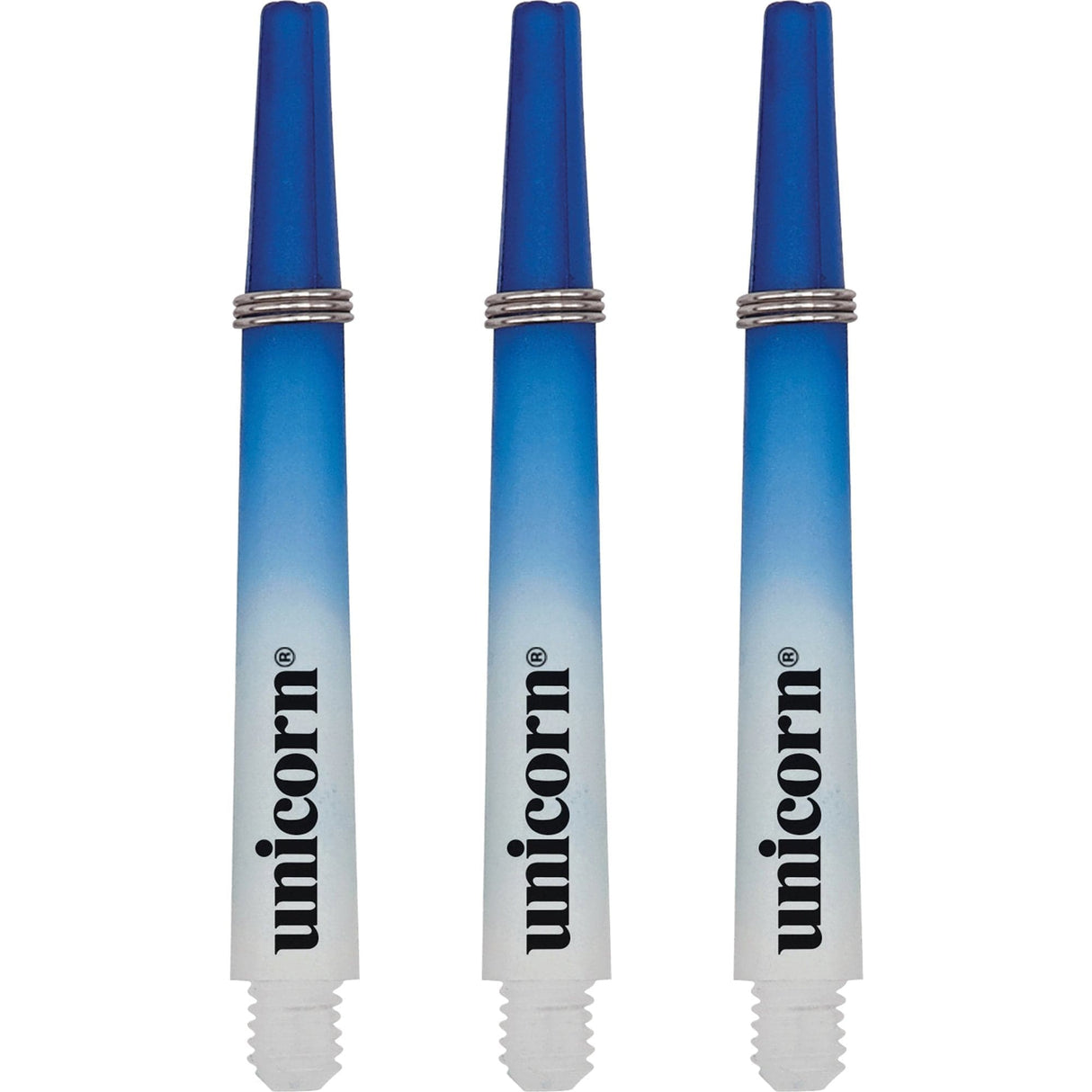 Unicorn Gripper 3 Two Tone Dart Shafts - White & Blue Medium