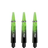 One80 Vice Gradient Shafts - Black - Neon Green Short