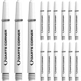 Darts Corner Nylon Dart Shafts - VALUE PACK - 5 Sets - White Medium