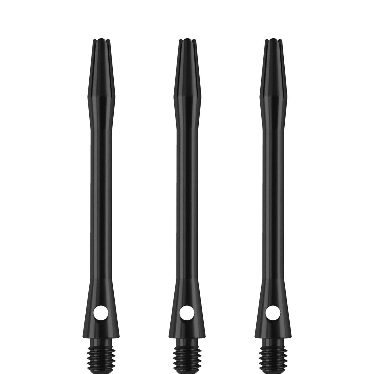 Designa Aluminium Shafts - Metal Dart Stems - Black Medium