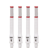 Cuesoul - Dart Shafts - Tero Flight System - AK7 - Standard - Set of 4 - White Cuesoul 47mm