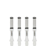 Cuesoul - Dart Shafts - Tero Flight System - AK7 - Slim - Set of 4 - White Cuesoul 32mm