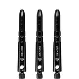 Cuesoul - Aluminium Dart Shafts - Diamond - Value Pack - 4 sets - Black Tweenie