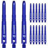 Cuesoul - Aluminium Dart Shafts - Diamond - Value Pack - 4 sets - Blue