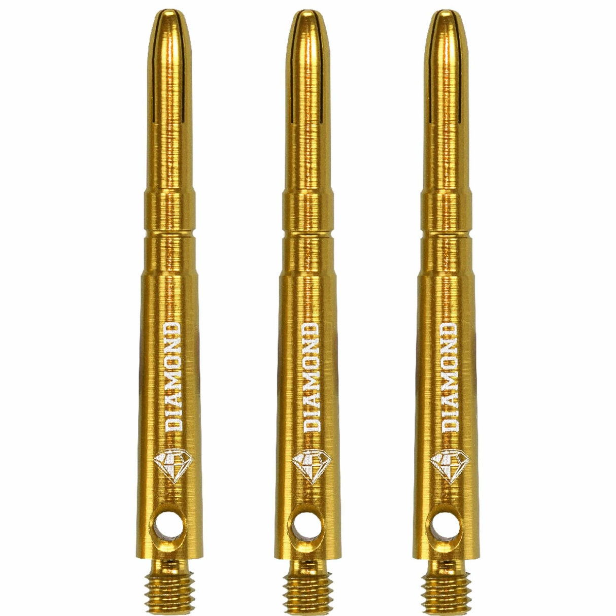 Cuesoul - Aluminium Dart Shafts - Diamond - Value Pack - 4 sets - Gold Medium