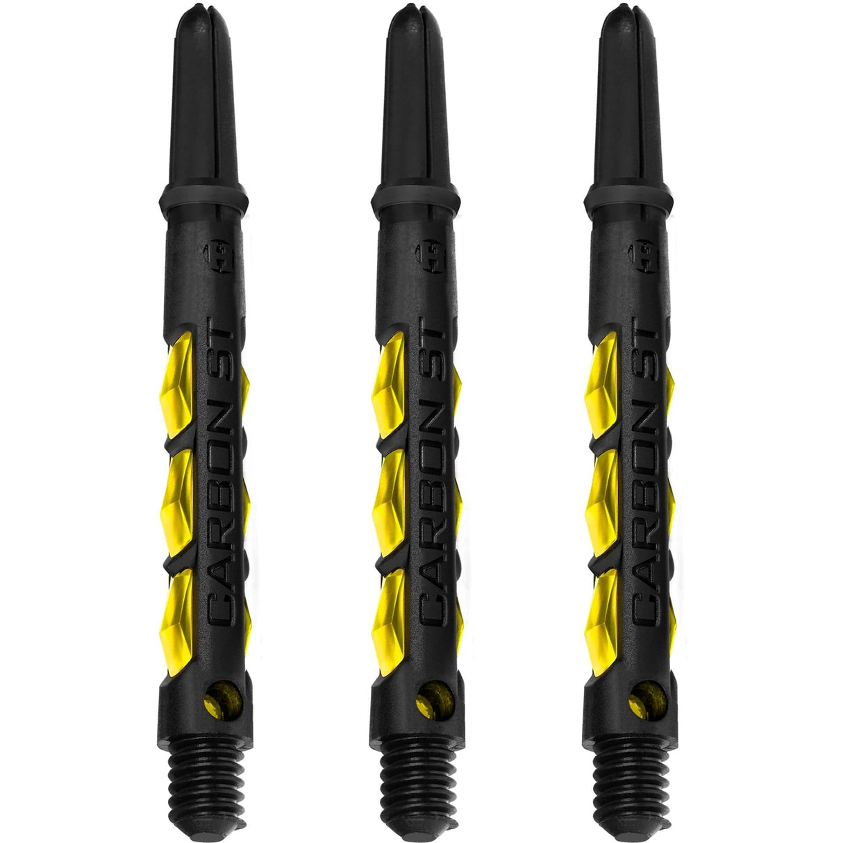 Harrows Carbon ST Shafts - Dart Stems - Black & Yellow Medium