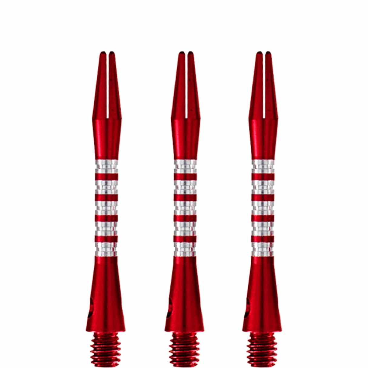 *Shot Pyramid Dart Shafts - Aluminium Anodised - Red Tweenie