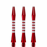 *Shot Pyramid Dart Shafts - Aluminium Anodised - Red Tweenie