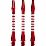 *Shot Pyramid Dart Shafts - Aluminium Anodised - Red Medium