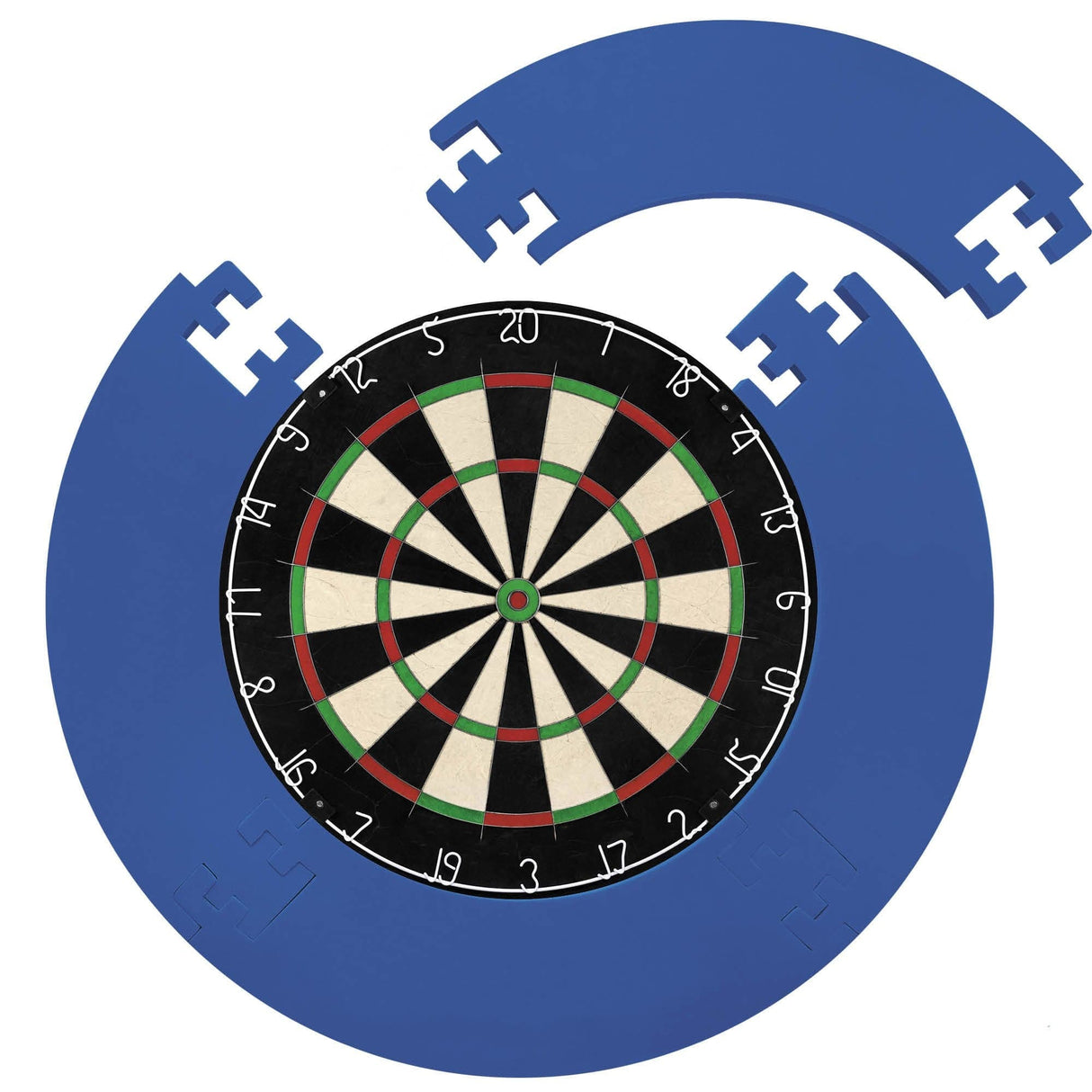 Designa Dartboard Surround - Jigsaw - Lightweight - Plain Blue