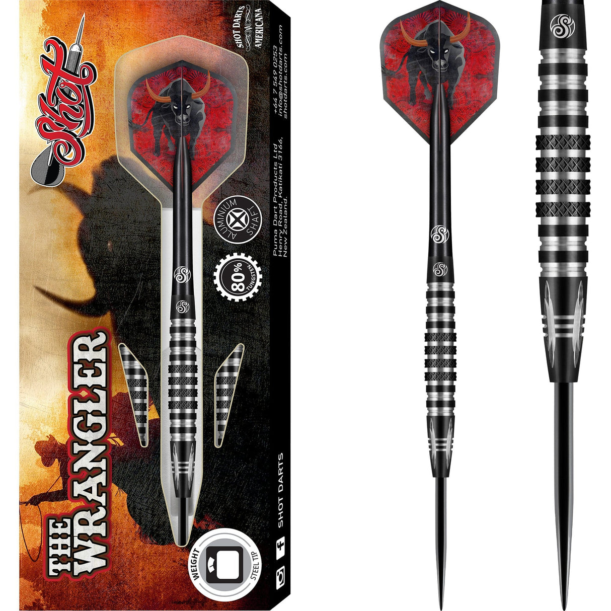 Shot Americana Darts - Steel Tip Tungsten - The Wrangler 23g