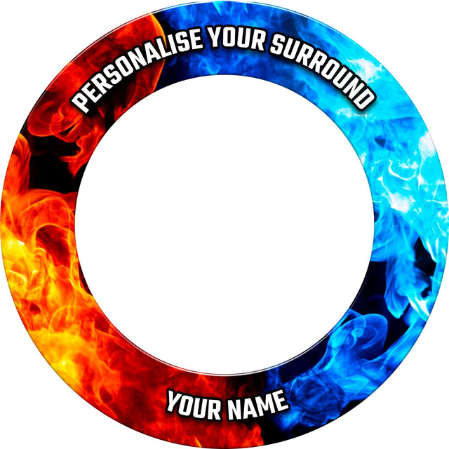 Designa Dartboard Surround - Design Collection - Heavy Duty - Fire and Ice PERS