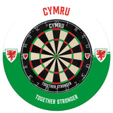 Wales Printed Dartboard & Printed Surround - Cymru