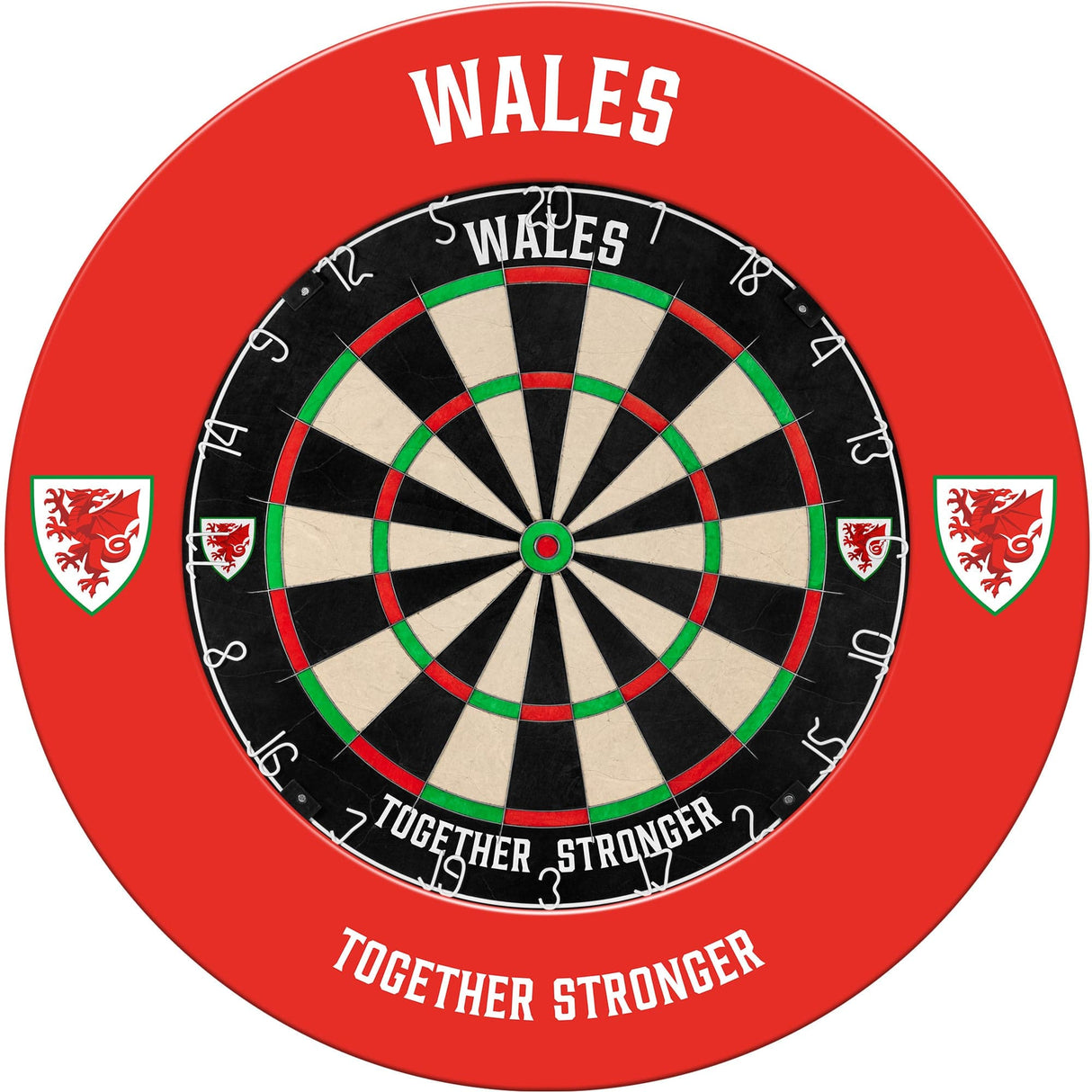 Wales FA - Dartboard Surround - Official Licensed - Welsh \ Cymru - S1 - Red - Wales