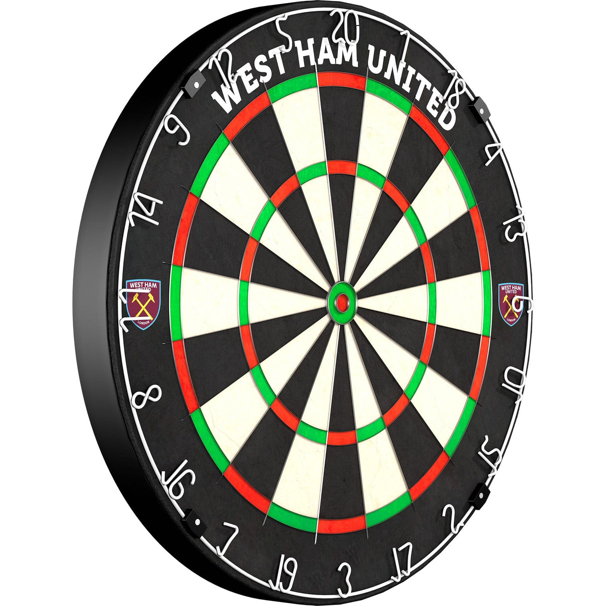 West Ham United FC - Official Licensed - Professional Dartboard - Crest and Wordmark