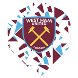 West Ham United FC - Official Licensed - Dart Flights - No2 - Std - F1 - Abstract Design