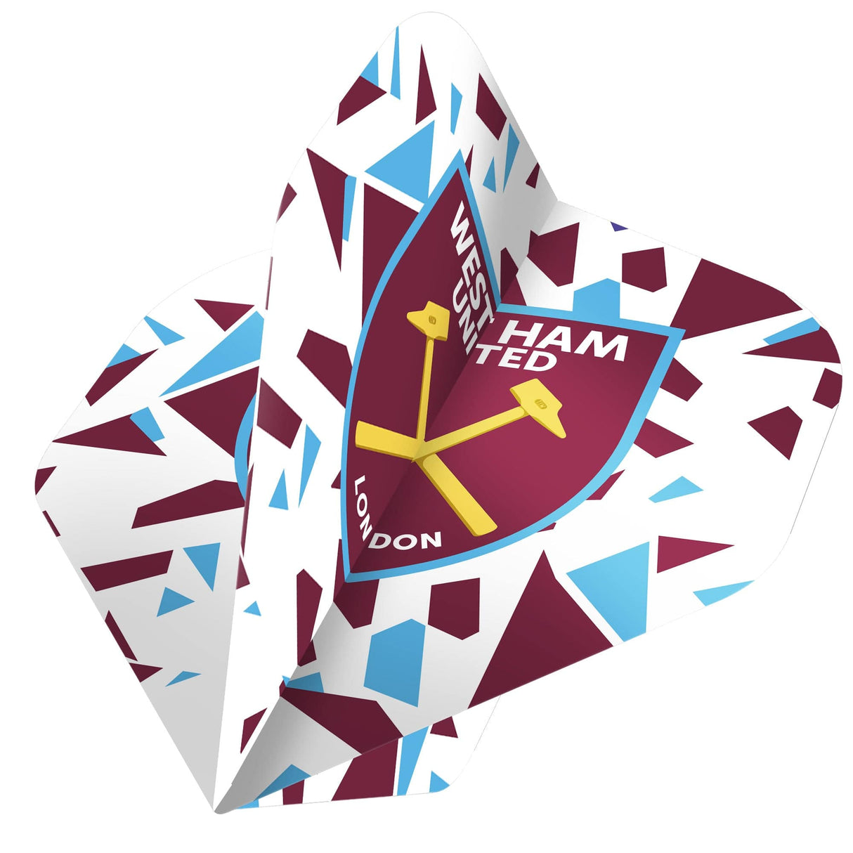 West Ham United FC - Official Licensed - Dart Flights - No2 - Std - F1 - Abstract Design