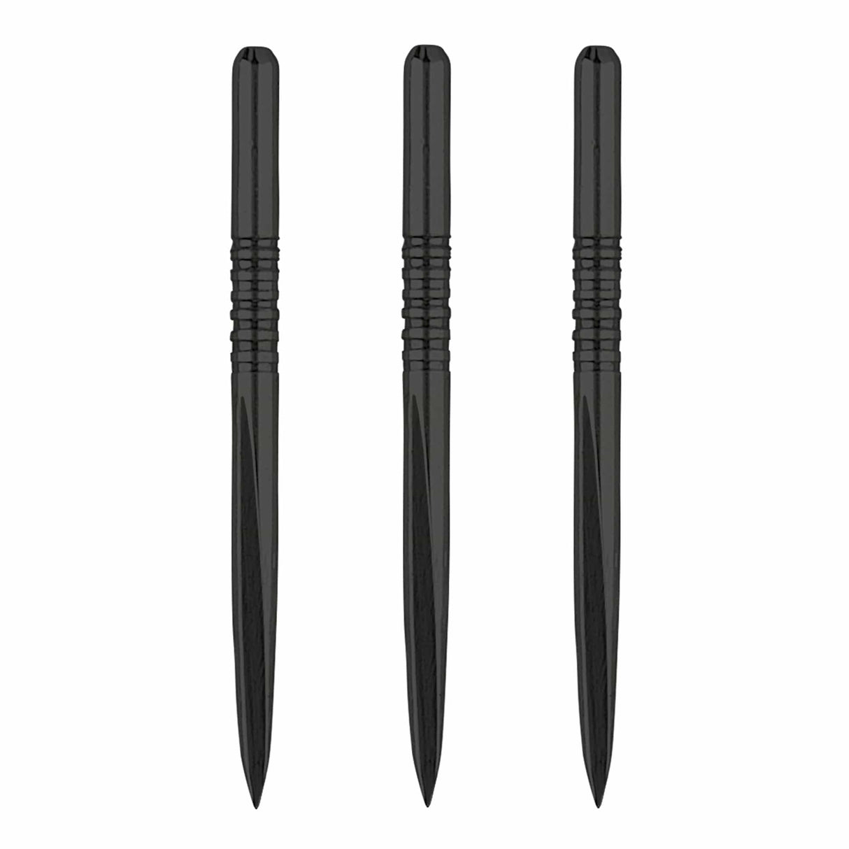 Unicorn Volute Dart Points - Steel Tip - 5 Groove - Black  - 36mm