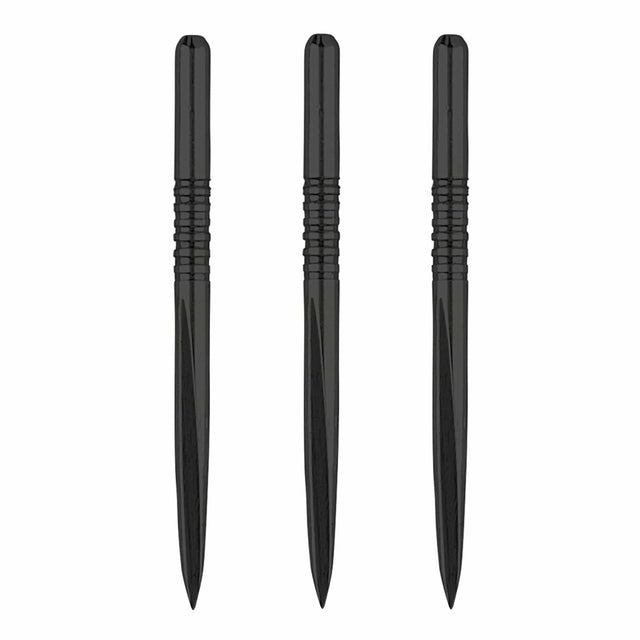 Unicorn Volute Dart Points - Steel Tip - 5 Groove - Black  - 36mm