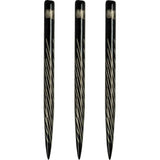 One80 Aztec Dart Points - Style C - Black - Spiral 36mm