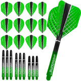 Harrows Quantum Fusion X - Flight & Shaft Combo Kit - Mixed - Green