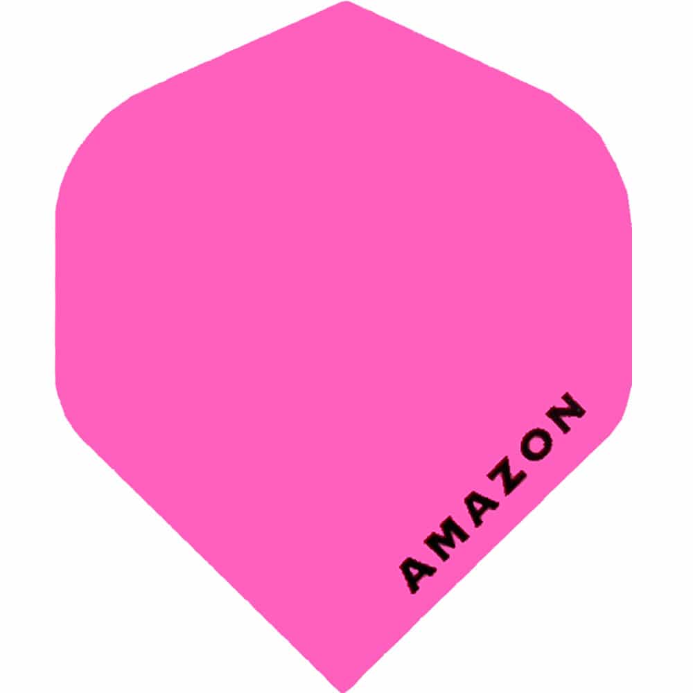 Amazon Dart Flights - Standard Shape - 100 Micron - Plain Pink