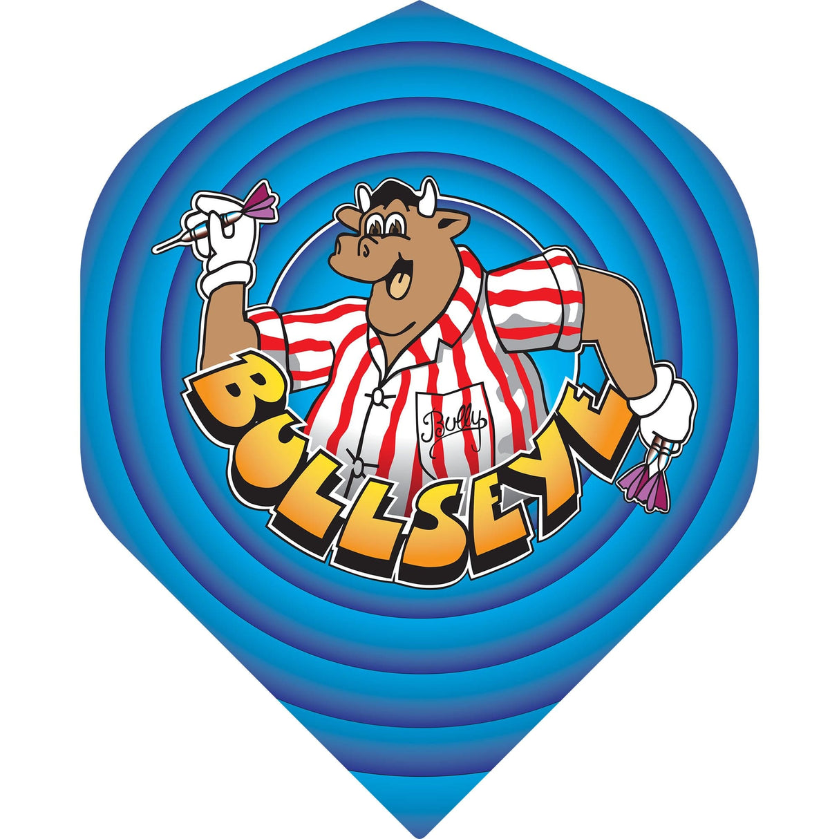 Bullseye Dart Flights - No2 - Std - Bully Design