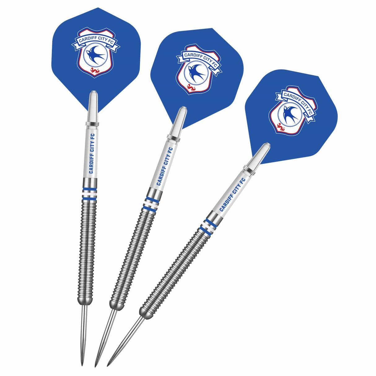 Cardiff City FC - Official Licensed - Steel Tip Darts - Tungsten - 24g 24g