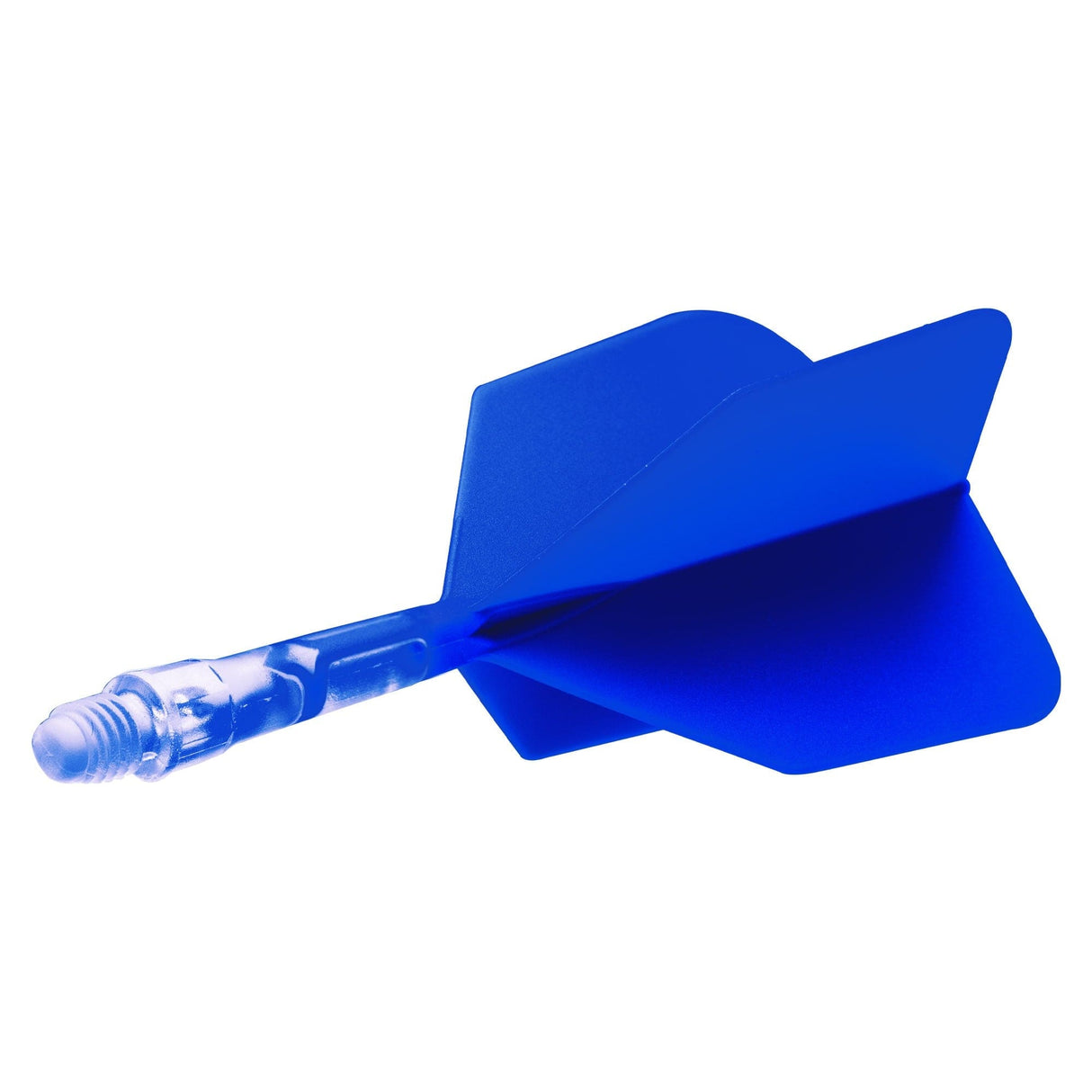 Cuesoul Rost T19 Integrated Dart Shaft and Flights - Big Wing - Clear with Blue Flight