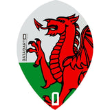 Datadart Dart Flights - CMF Designs - Pear - Wales - Welsh Dragon