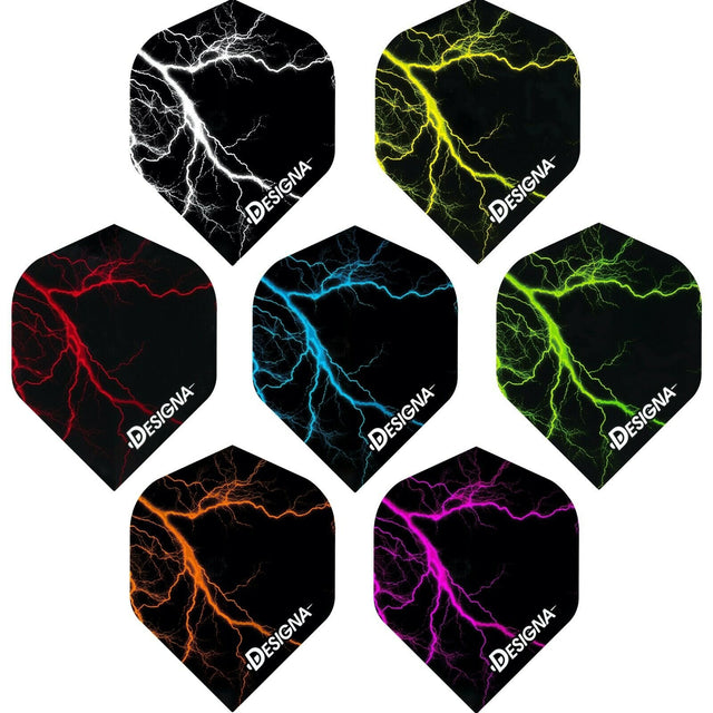 Designa Lightning Strike Dart Flights - Extra Strong - Std